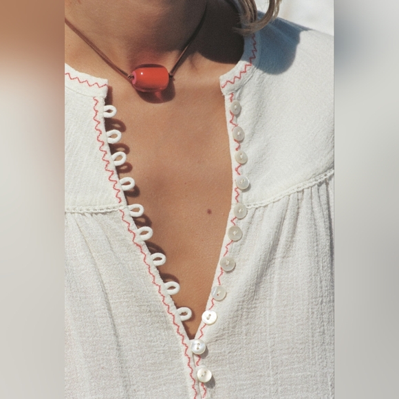 NWT Spell Elodie Mini Dress in Antique White - Picture 4 of 4